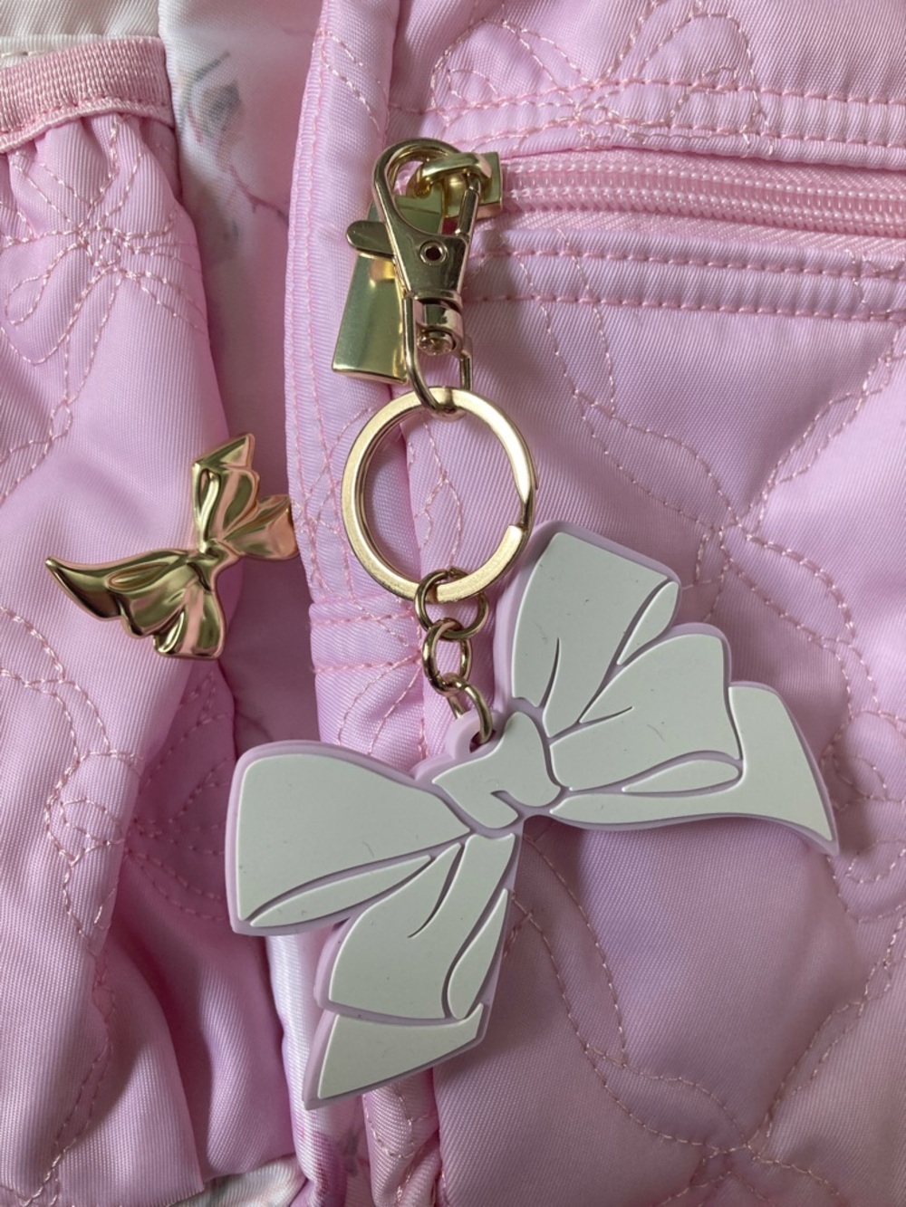 IN-HAND | LoveShackFancy x Target Yoobi Ribbon Rosa Backpack Sterling Dusk - Picture 4 of 13